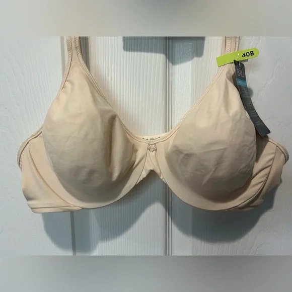 Bali NWT Cream Silky Smoothing Underwire Bra Size 40B - Picture 5 of 7